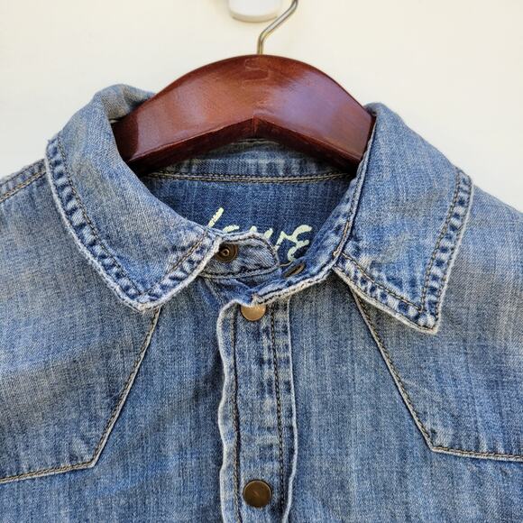 Madewell Willow Wash Western Shirt XS - Picture 7 of 11